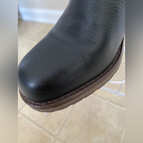 Sophie17  Darby Womens Black Faut Fur Boots Combat Buckles Shoes Size 3 M - Picture 9 of 10